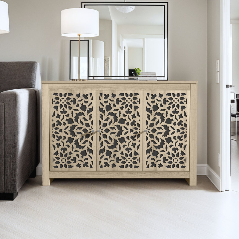 Buffet de 44,3 po de largeur Arrastia, Chêne d'Oslo, Barli