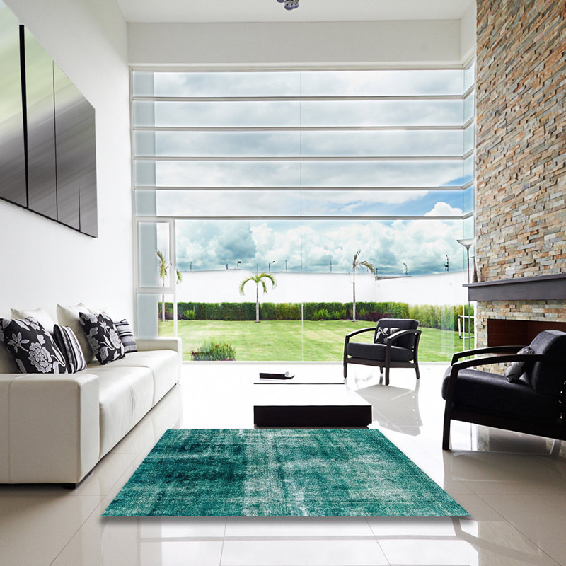 Tapis abstrait moderne 2097, Carré 3 pi