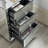 Crushed Diamond Mirrored 3-Drawer Nightstand