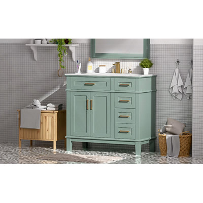 Meuble-lavabo 36 po avec lavabo en céramique
