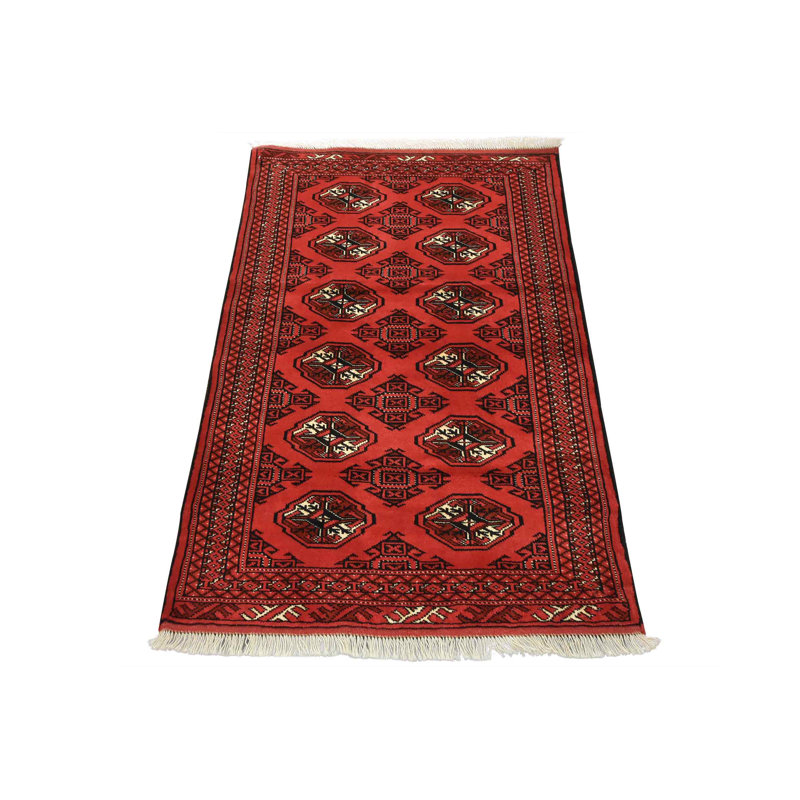 Tapis rouge unique de 3 pi 4 po x 4 pi 11 po One-of-a-Kind