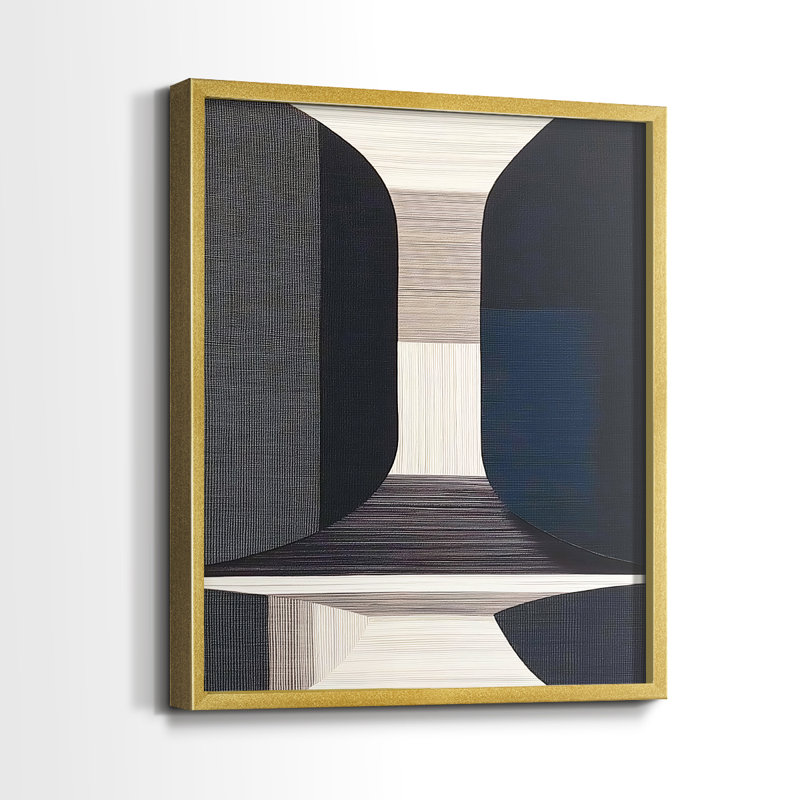 "ABSTRACT Series DCLX III" par J Paul, Doré, H 11 po x l 9 po