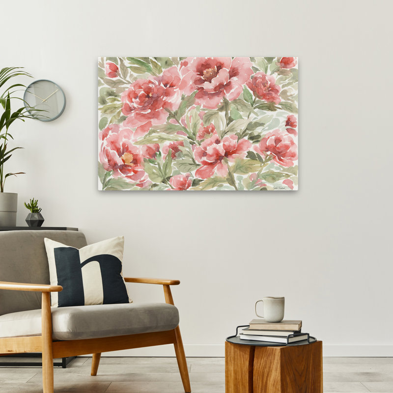 Fleurs florales - Pivoine, H 24 po x l 36 po