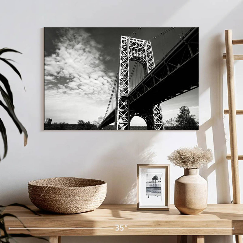 Lilie George Washington Bridge BW, 16" H x 24" W