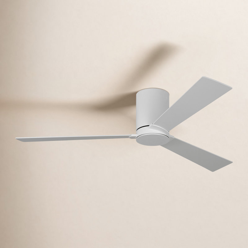 Salma Ceiling Fan, Matte White, Matte White, 9.3" H x 52" W