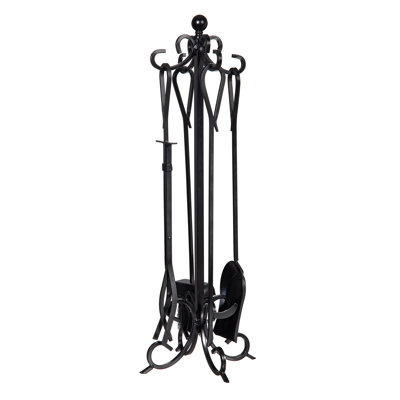 Ensemble d'outils pour foyer 5 pièces Scroll