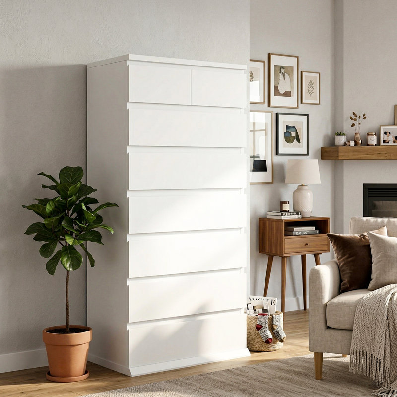 60cm W Chest of Drawers, 8  Drawer