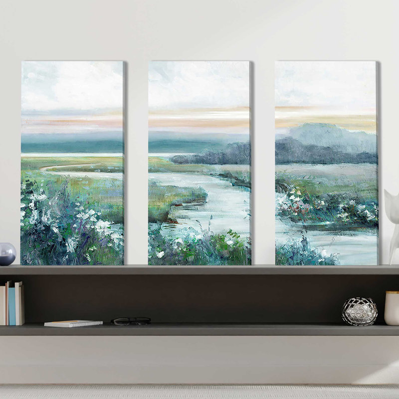 «Eternity In Twilight», reproduction sur toile 3 pièces, H 24 po x l 36 po x P 1 po