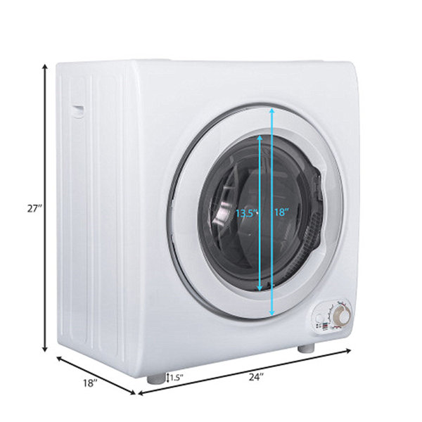 Poseca 6.6 Cubic Feet High Efficiency Electric Stackable Dryer