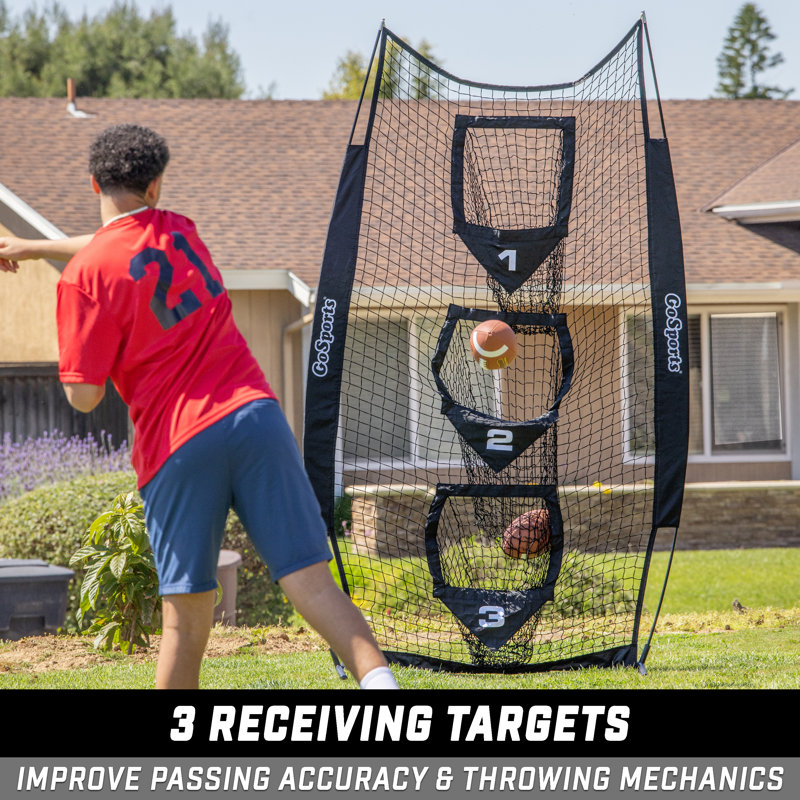 Filet de cible vertical football training, Noir
