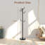 Nesma Iron Freestanding 8 - Hook Coat Rack