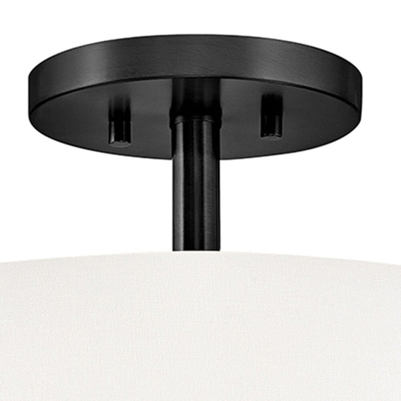 Hinkley Halle Semi Flush Mount, Black