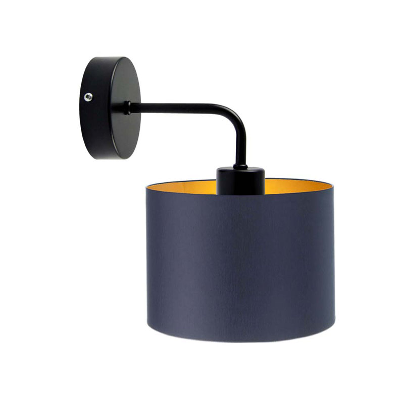 Menik Steel Armed Sconce, Navy