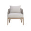 Chaise de patio en teck avec coussins Oreskovich-87119493-87119492