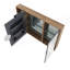 Armoire de toilette murale 43,4 po avec tablettes réglables et rangement spacieux