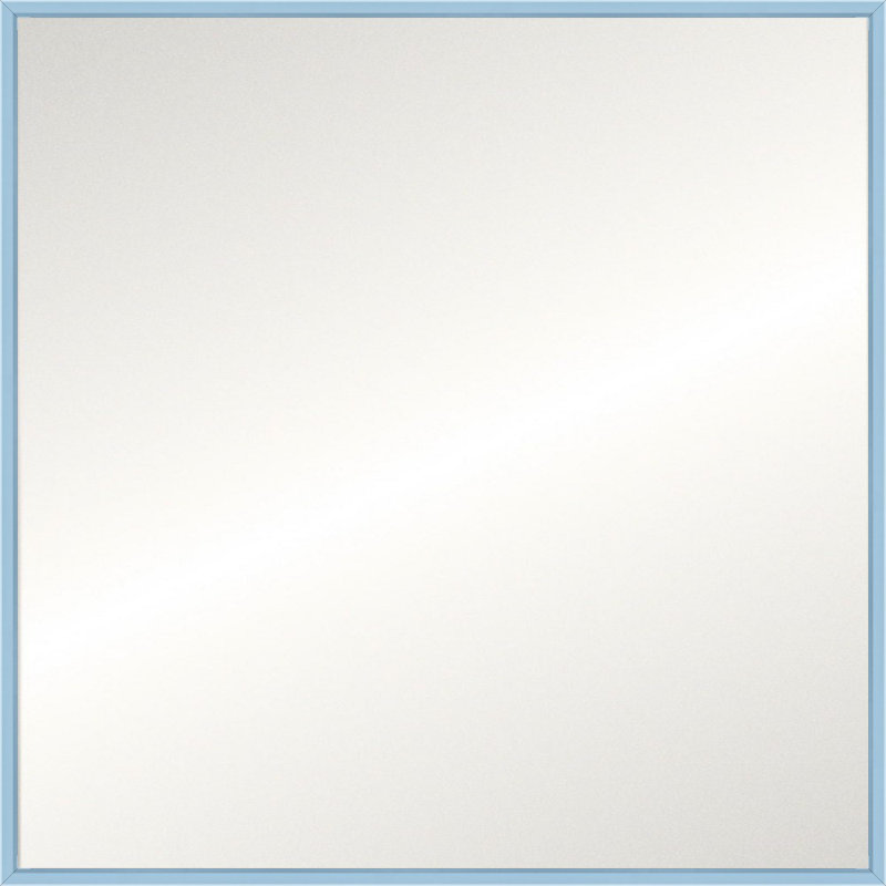 High Gloss Signature Mirror, Blue, Non-Beveled
