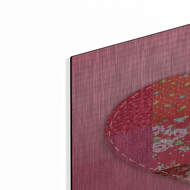 «Patch Heart Pink» par Rachel Caldwell, H 36 po x l 24 po