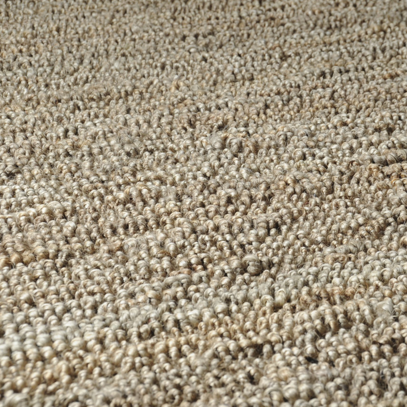 Tapis brun clair tissé à la main Kiah, Rectangle 3 pi 6 po x 5 pi 6 po