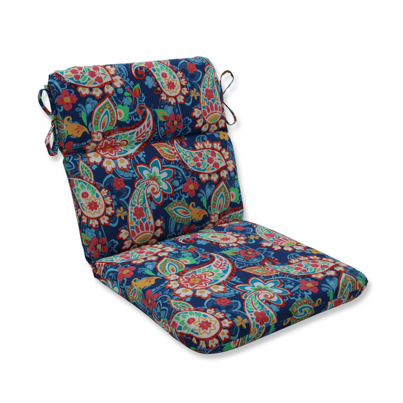 Coussin de chaise de salle à manger d’intérieur/extérieur motif cachemire party