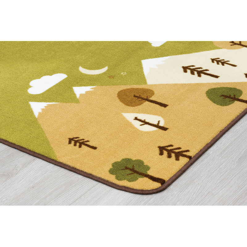 Tapis touffeté vert KIDSoft, Rectangle 6 pi x 9 pi