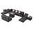 Jiquez 500 - Person Modular Patio Conversation Set with Cushions-287951306