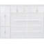 Lit pour grand lit avec armoires blanches - Rangement personnalisable de style chambre à coucher moderne et fonction d'économie d'espace