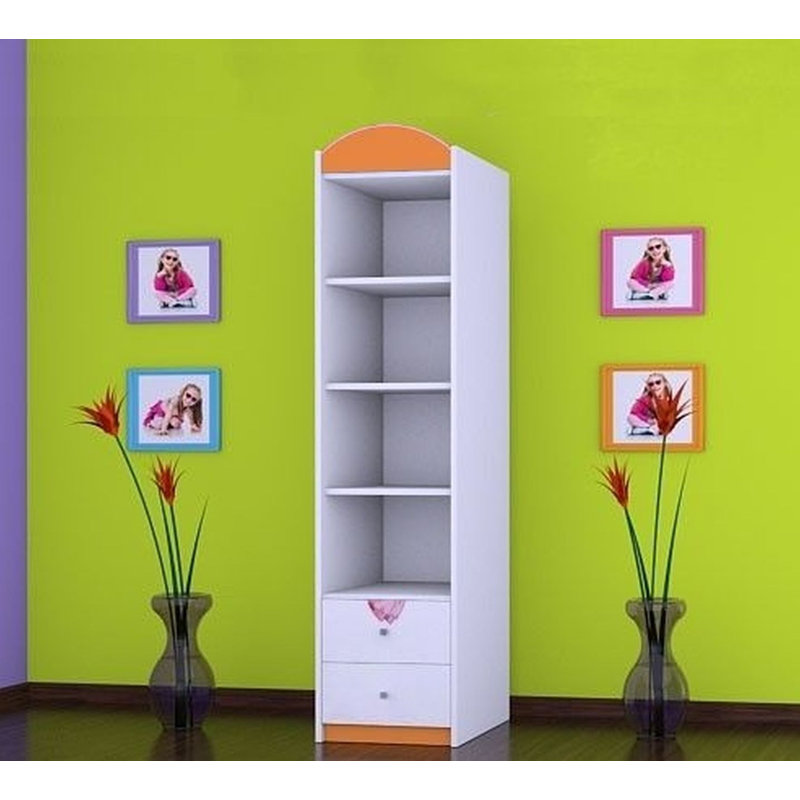 Bartholdi 1 Door Wardrobe, Orange