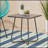 Stylish and Sturdy Steel Side Table with Symmetrical Design and Complementary Finish