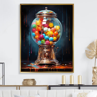 " Popart Glitzy Gumballs Portrait "