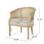 Chaise d'appoint en bois d'hévéa-1984534915