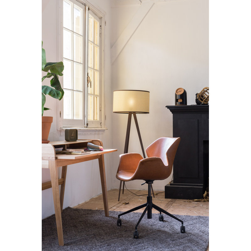 Nikki Swivel Task Chair, Brown