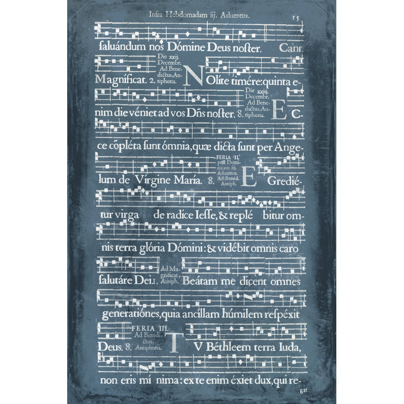 Songbook II - Wrapped Canvas Graphic Art, 46 cm H x 30 cm W, Wrapped Canvas
