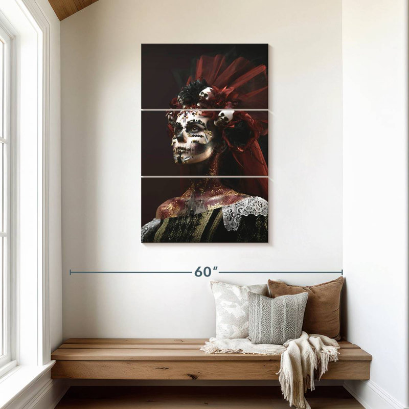 Hitzel Santa Muerte Skeleton, 45" H x 28" W