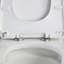 Toilette allongée une pièce à double chasse en blanc Jade avec capteur de chasse (siège inclus)