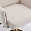 Chaise de bureau rembourrée avec base en métal doré, chaise de bureau pivotante réglable-1189806670