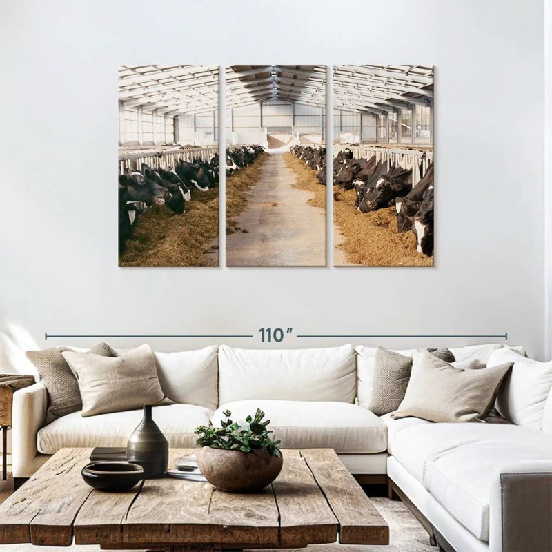 Brampt Barn Cows, 48" H x 74" W
