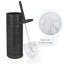 Porte-brosse de toilette en acier avec couvercle Nu Steel-66015401