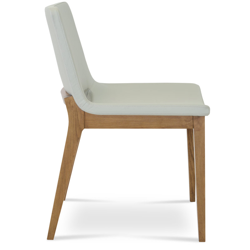Chaise d'appoint Nevada, Similicuir gris clair