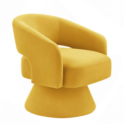 Modern Swivel Barrel Chair, Upholstered Cobb Round Accent Chairs,360 Degree Comfy Swivel Chair With Open Backrest, Single Chair Armchair For Living Room Bedroom, Homerest
