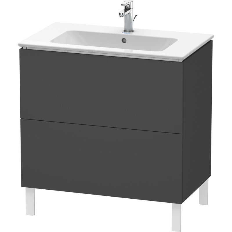 Base de meuble-lavabo simple 32,25 po seulement, Graphite mat