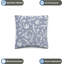 Indoor / Outdoor Damask Grey Square Throw Pillow Cover-869890753