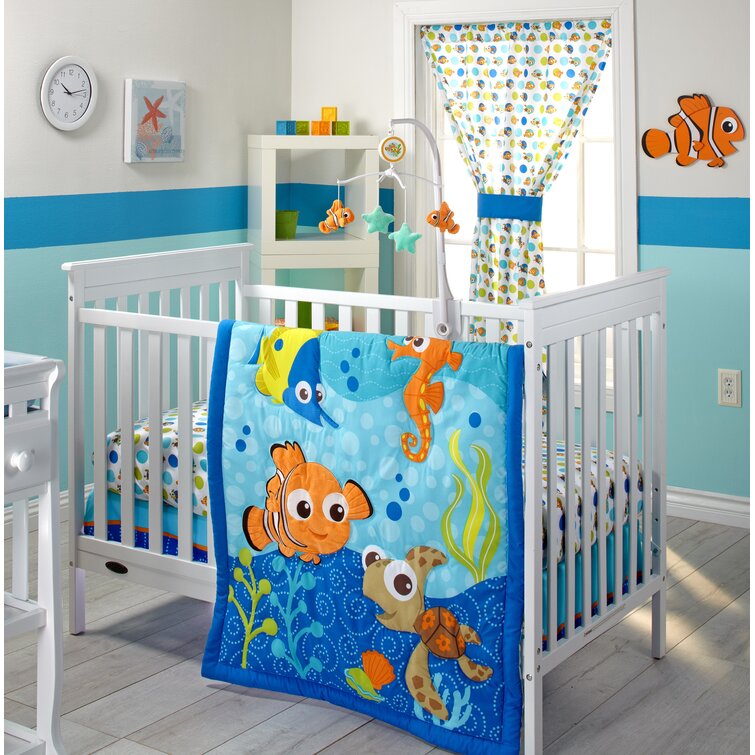 Nemo 3 - Piece Crib Bedding Set