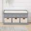 Echo Polyester Blend Upholstered Storage Bench-832271088