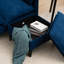 Bleu convertible avec rangement - 3 pour le salon, la chambre à coucher, le bureau, les petits espaces confortables, robustes et modernes-1060981194