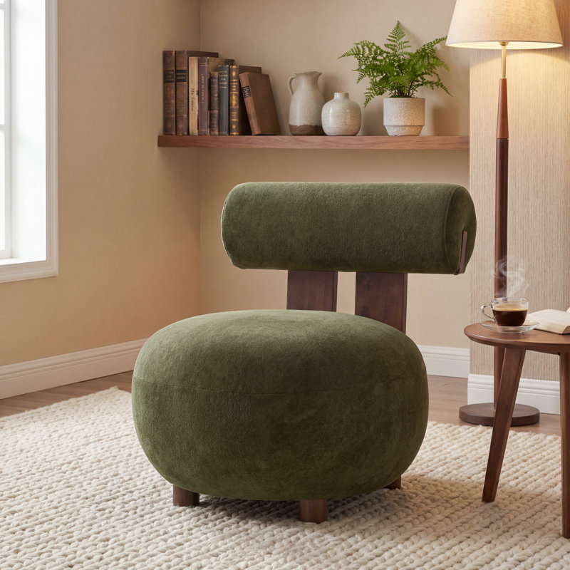 Chaise d'appoint Brynne, Vert olive