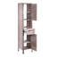 Harkon Wood Material Freestanding Linen Cabinet-66425907
