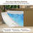 CASAINC 61" Oval Solid Surface Freestanding Soaking Bathtub With Drain