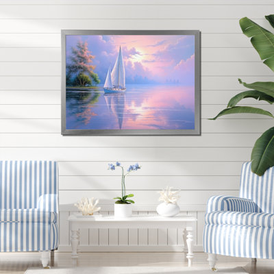 Voilier, voile, sérénade III sur toile