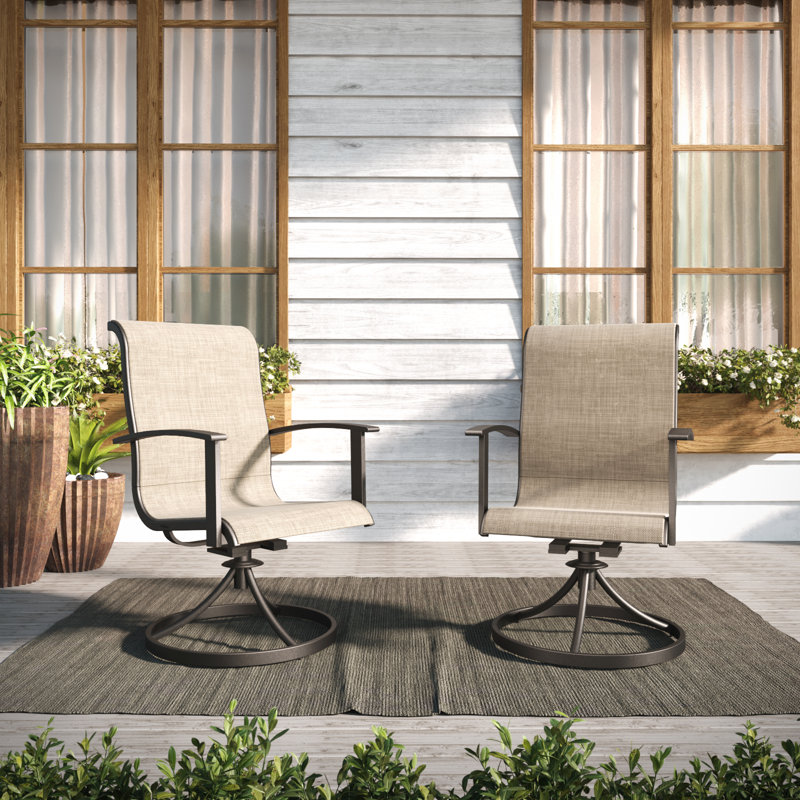Fauteuil de patio Errik, Gris café