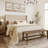 Candler Velvet Upholstered Platform Bed with Wingback Headboard and Wooden Slats-2103532806-2142480745